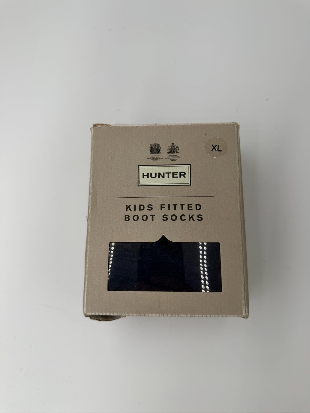 Hunter Kids Fitted Boot Socks in Navy XL (4-6)
